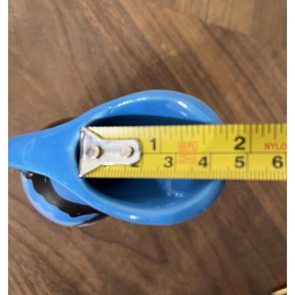 Paden City Artware Ceramic Pitcher Vase Modern Farmhouse Country Boho Blue - Picture 9 of 10